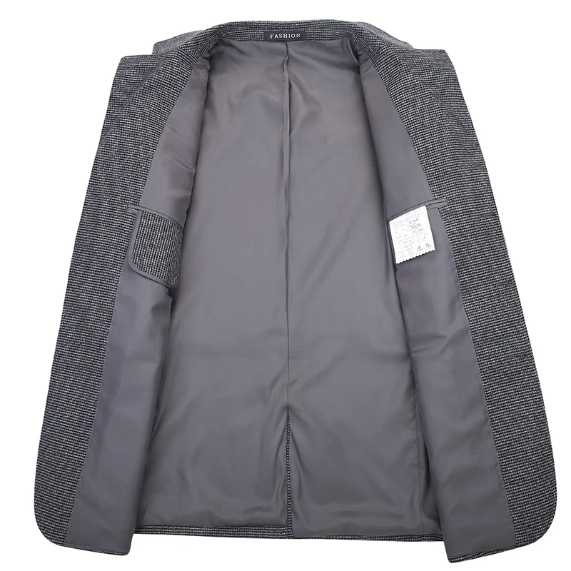 Плюс 10XL 8XL 6XL пиджак для Для мужчин; сезон зима-осень Для Мужчин's Повседневное Клетчатый костюм с лацканами Slim Fit Стильный Пиджак в клетку куртка-парка