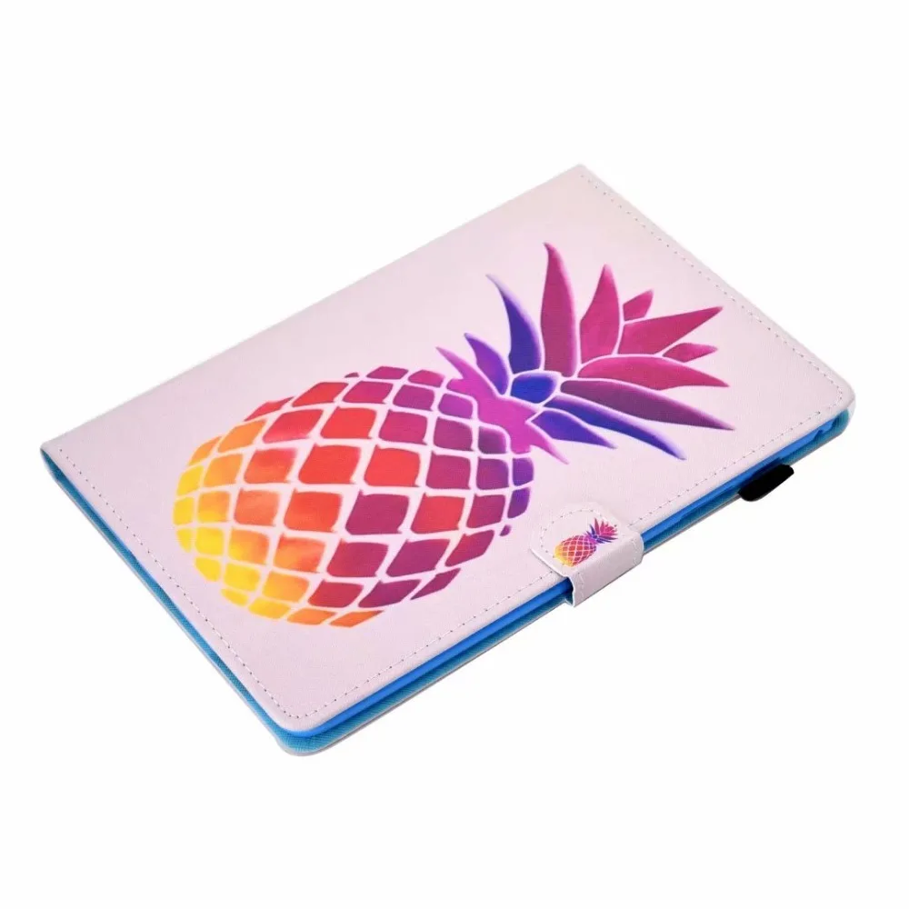 SM-T550 модный мультяшный окрашенный чехол для Samsung Galaxy Tab A 9,7 SM-T555 T550 P555 Смарт Кожа PU Funda планшет стенд оболочка