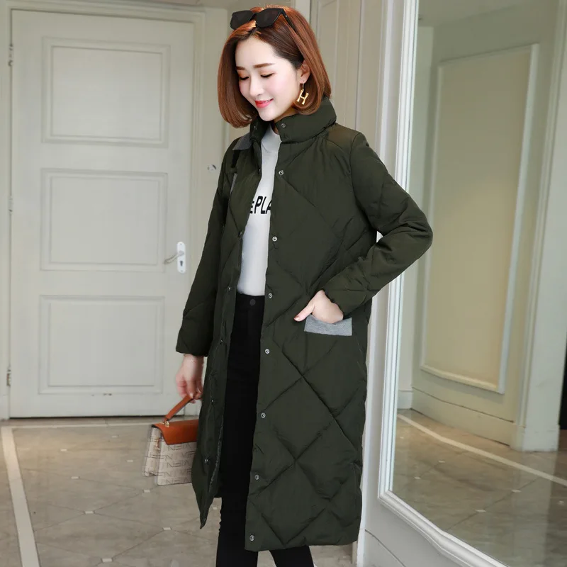 

Cotton Coat Winter Coat Women's Thick Winter Clothes 2018 New Style WOMEN'S Dress Fashion Small Cotton-padded Clothes Mid-length
