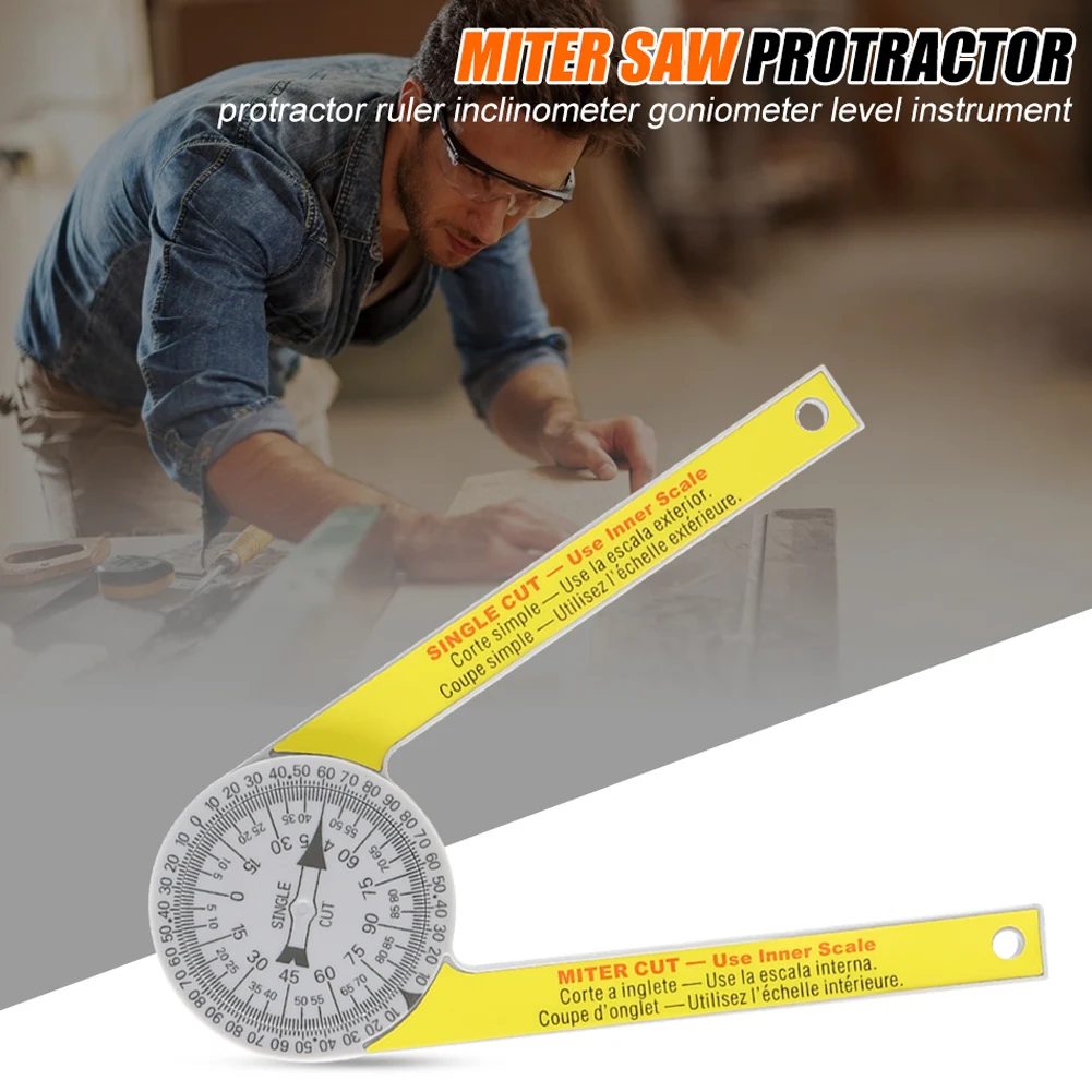 

Newly Miter Saw Protractor Engraved Dial Scale Angle Strong Portable Tool for Outdoor TE889