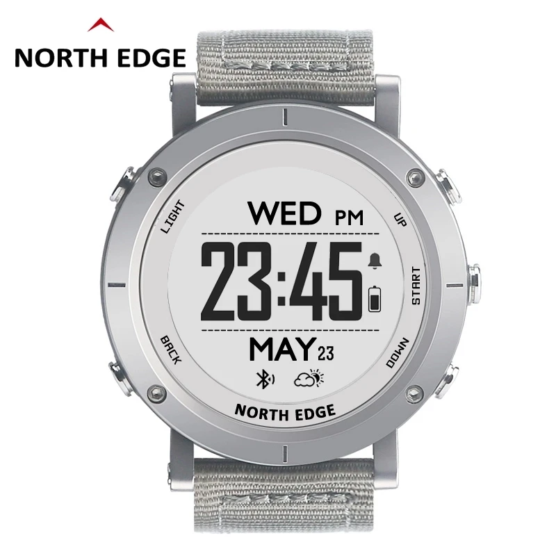 Цифровые часы NORTHEDGE для мужчин, спортивные часы, GPS, барометр, термометр, компас, пульсометр, часы для погружения, походов Цифровые часы NORTHEDGE для мужчин, спортивные часы, GPS, барометр, термометр, компас, пульсометр, часы для погружения, походов