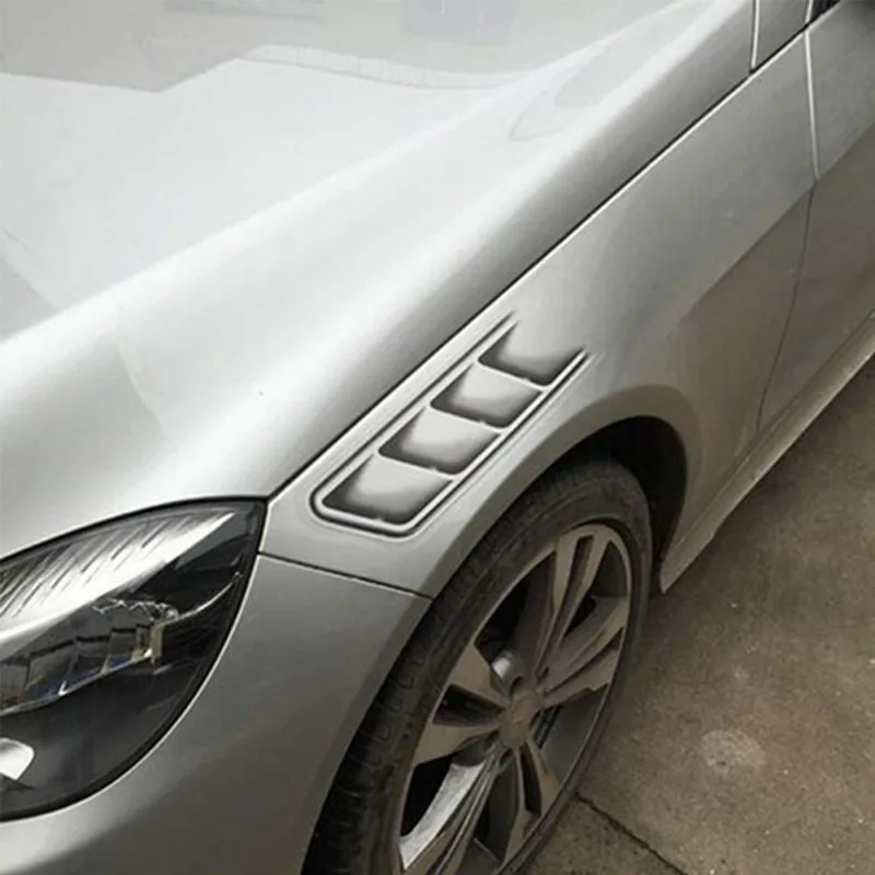 

Car Styling 3D Fake Vents Decorative Outlet Side Vents Stickers Funny Decals Emblem Symbol Creative Stickers