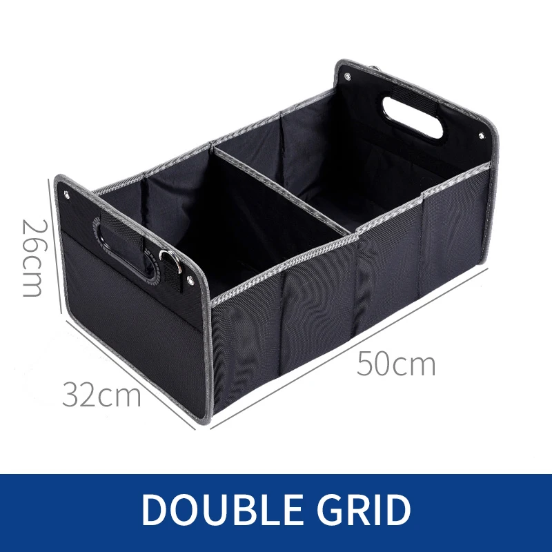 Favoto Organisateur De Coffre Voiture - 58x40x30cm - Étanche, Pliable Avec Bande Réfléchissante - 13 Poches - Noir