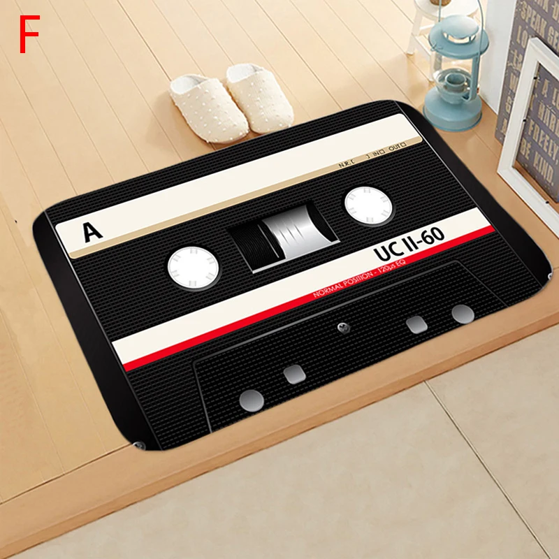Retro Cassette Music Tape Floor Bathroom Doormat