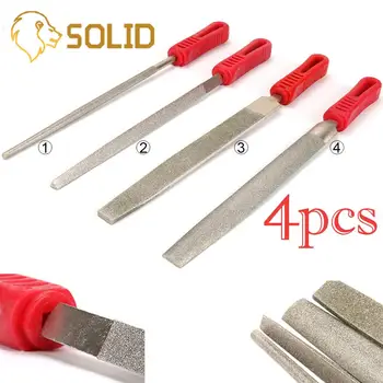 

Diamond File Round/Flat/Triangle/Half-round Filing Stone Grind Grinding 120 Grit 1Pc