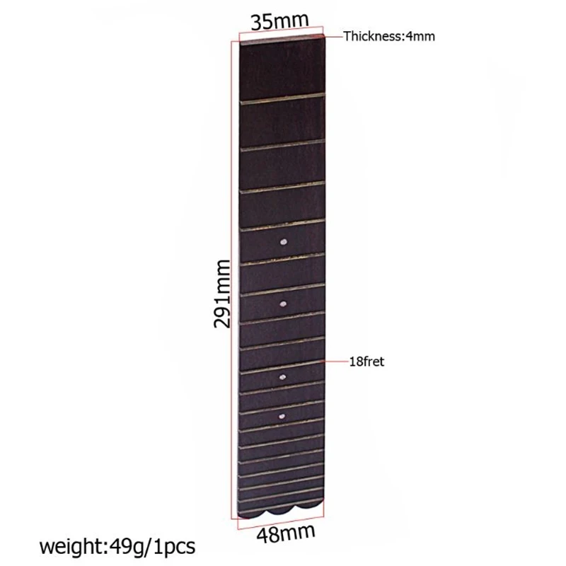 26 дюймов Гриф для укулеле гриф 18 ладов палисандр для концертных весов детали укулеле