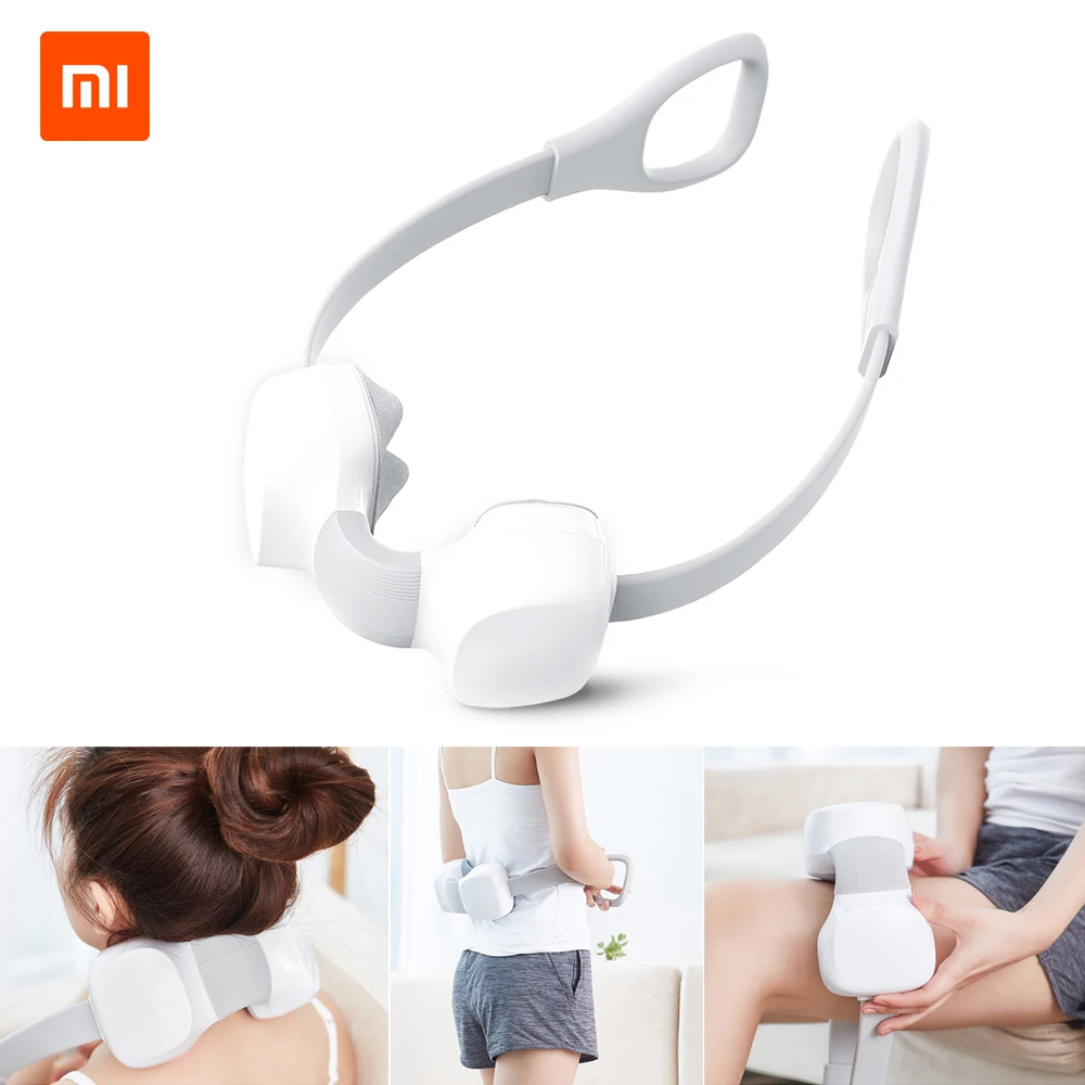 Xiaomi Мини Электрический массажер для разминания шеи фитнес массажер массажный инструмент 3 скорости Регулируемая подзарядка портативный массажер для спины и плеч