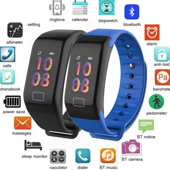 

F1P Smart Watch Fitness Tracker Blood Pressure Smart Bracelet Sleep Monitor Call Reminder Men Smartwatch For xiaomi HUAWEI 2020
