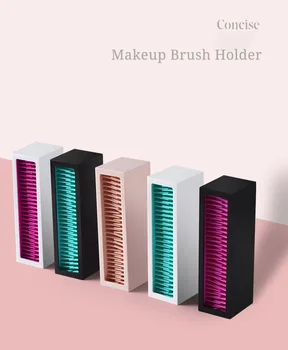 

2020 Hot Drop Shopping Silica Gel Makeup Brush Organizer Container Storage Box Holder Lipstick Storage Container Pencil Box