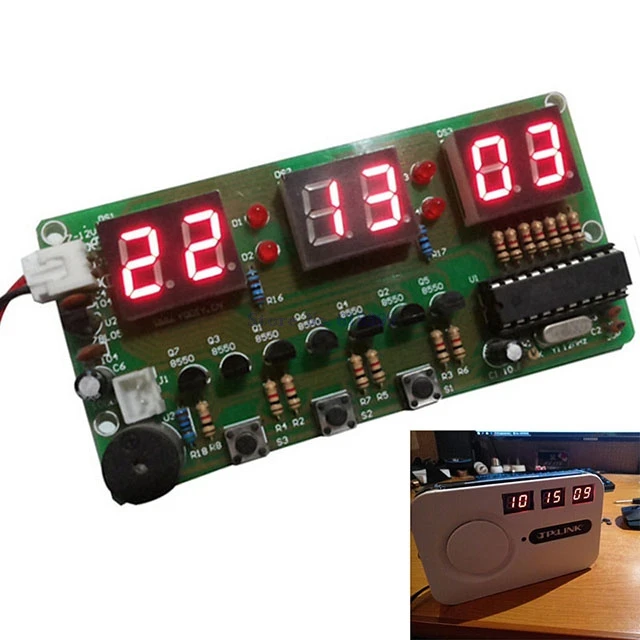 

A7-- 5pcs C51 Digital DIY Electronic Clock Kit Suite DIY Kit Six 6 Bits Electronic Parts and Components Eletronicos Electronic
