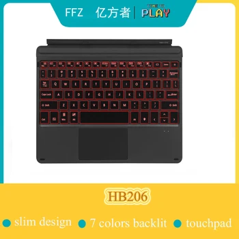 

Bluetooth Wireless Keybaord For Microsoft Surface go7, Slim 7 Color Backlit Wireless Bluetooth Case with Trackpad+750mah battery