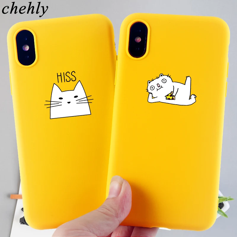 

Cute Pet Cat Phone Case for IPhone 6s 7 8 11 Plus Pro X XS MAX XR Cartoon Cases Soft Silicone Fitted TPU Back Accessories Covers