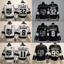 Сшитые мужские футболки для взрослых#8 Drew Doughty 32 Jonathan Quick 99 Wayne Gretzky