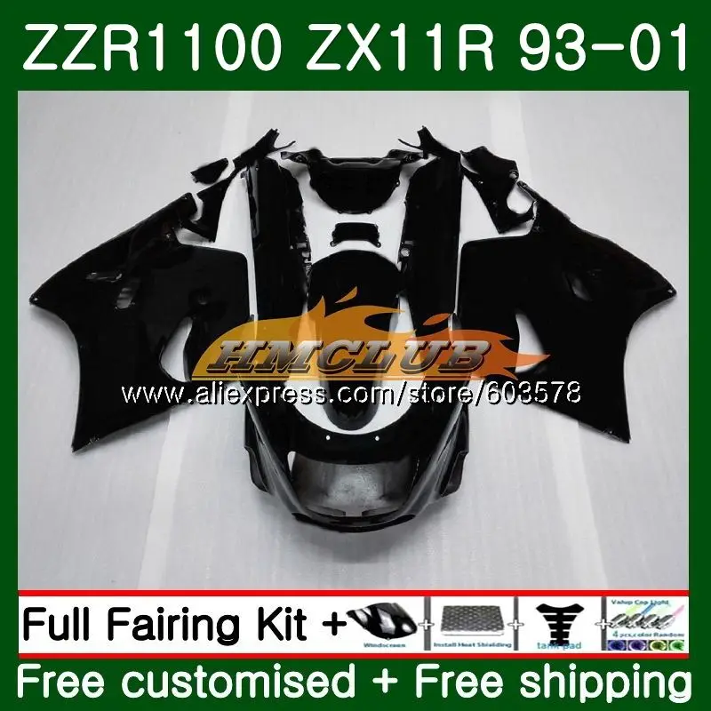ZX11 для KAWASAKI NINJA ZX-11R 1993 1998 1999 2000 2001 матовый черный 29CL. 17 ZX 11R 1100 ZZR1100 ZX11R 93 98 99 00 01 обтекатель