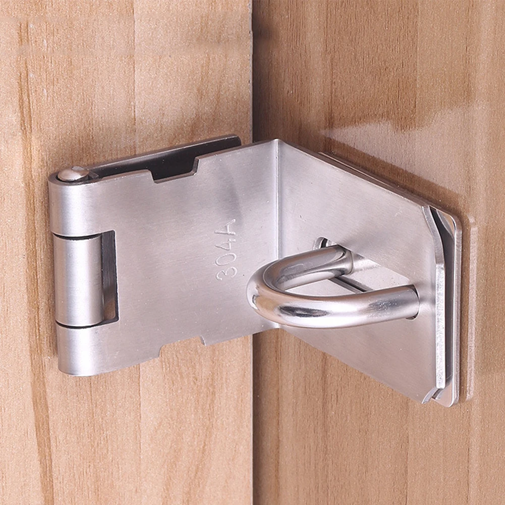 

Rustproof Home Right Angle Anti Corrosion 90 Degrees Barn Stainless Steel Attachment Door Buckle Security Anti Theft Hardware