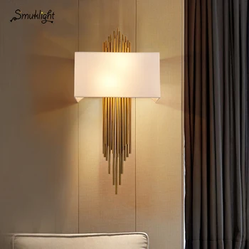 

Nordic Modern Gold Wall Lamp Led Sconces Luxury Wall Lights for Living Room Bedroom Bathroom Home Indoor Lighting Fixture Decor