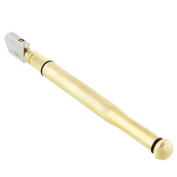 

Portable glass rhinestone self-lubricating oil feed tipped glass cutter