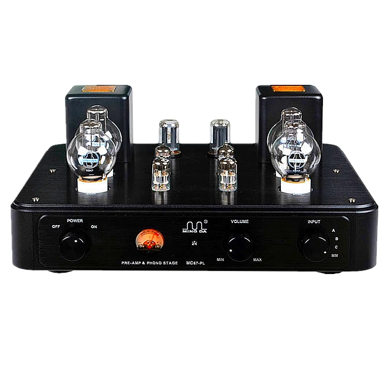 

MC67PL preamplifier, MM amp 6N11/6SN7 tube fever preamplifier, signal to noise ratio: 88dB, Input level: 100mv-1000mv