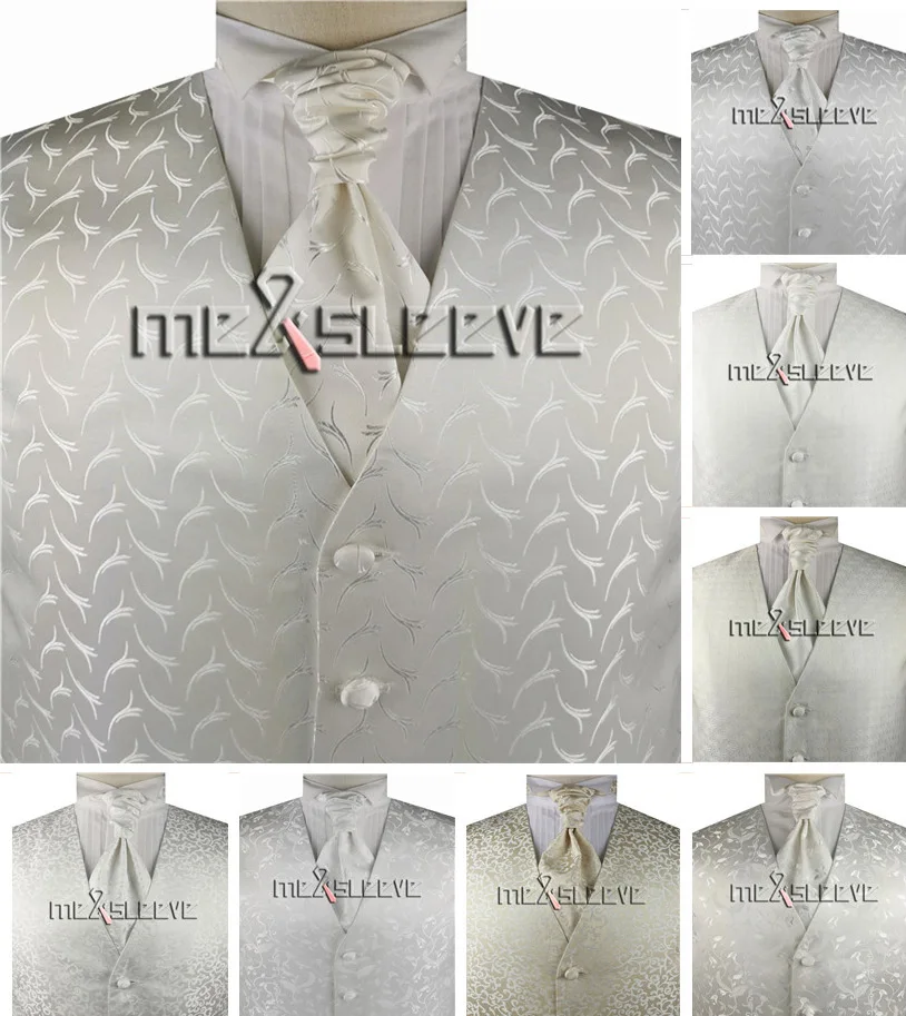 Классический тканевый мужской индивидуальный жилет для костюма (жилет + галстук