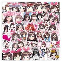 

50Pcs Anime Girl Kizuna Cute Kawaii Stickers Waterproof Laptop Bike Guitar Phone Cartoon Graffiti Kids Classic Toy