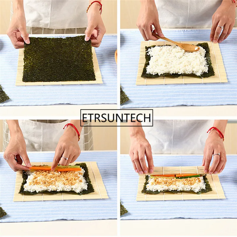 New-1pcs-Sushi-Tool-Bamboo-Rolling-Mat-DIY-Onigiri-Rice-Roller-Chicken-Roll-Hand-Maker-Kitchen (1)