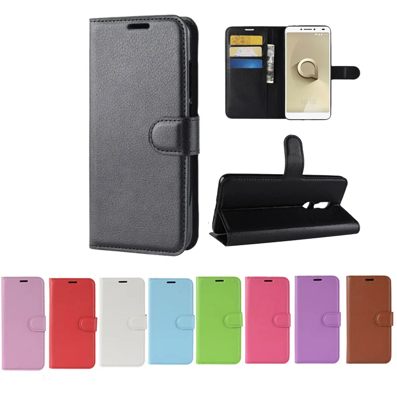 

Luxury PU Flip Leather Case for Alcatel A3 XL U5 HD A30 A70 1C 1X 3C 3V U3 7 1S 2019 3L Wallet Card Slot Phone Cover
