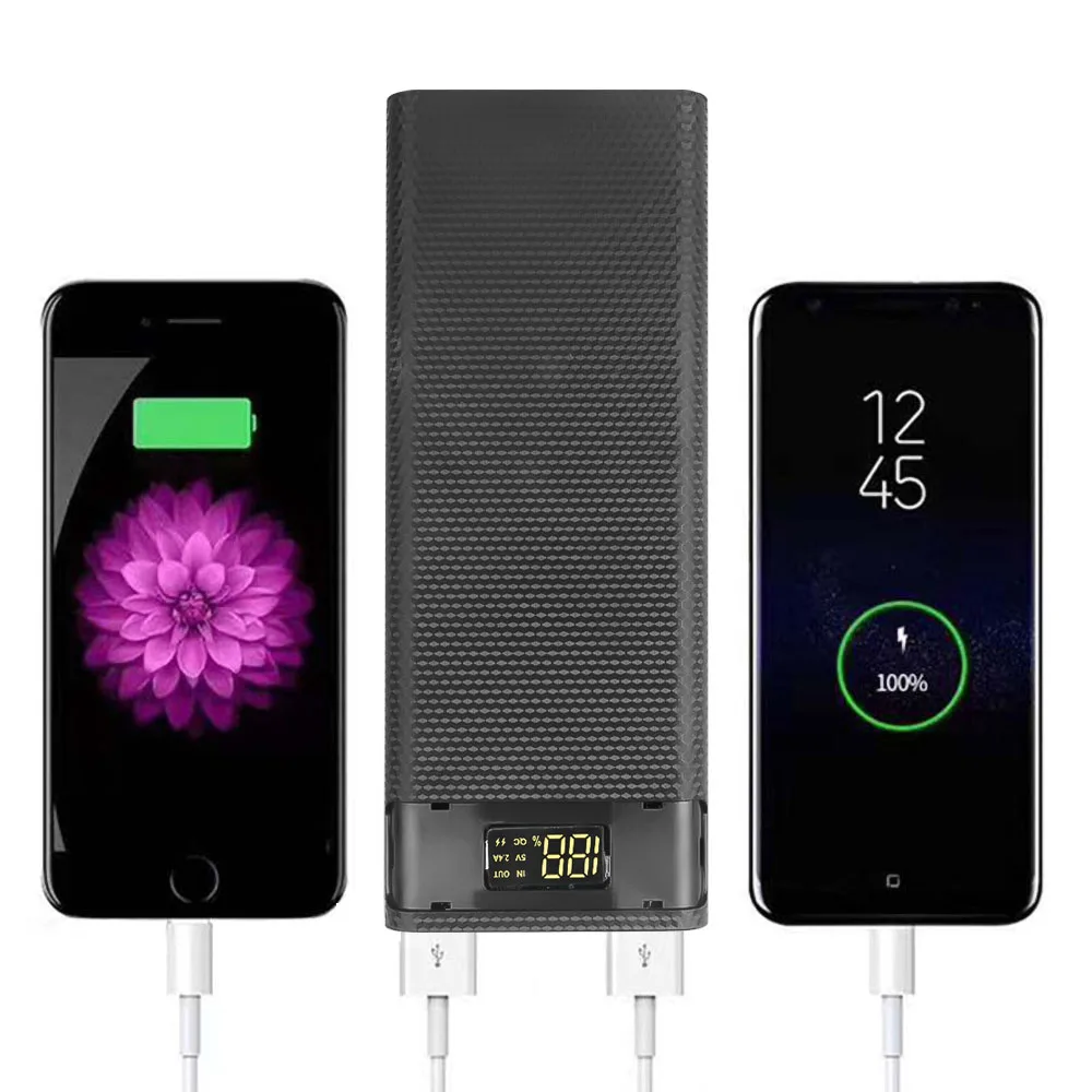 22.5W 8*18650 super postit se nabíječka energie banka lastura úložný skříňka dlouhé stayed USB typ C baterie pouzdro pro iPhone Xiaomi ne- baterie