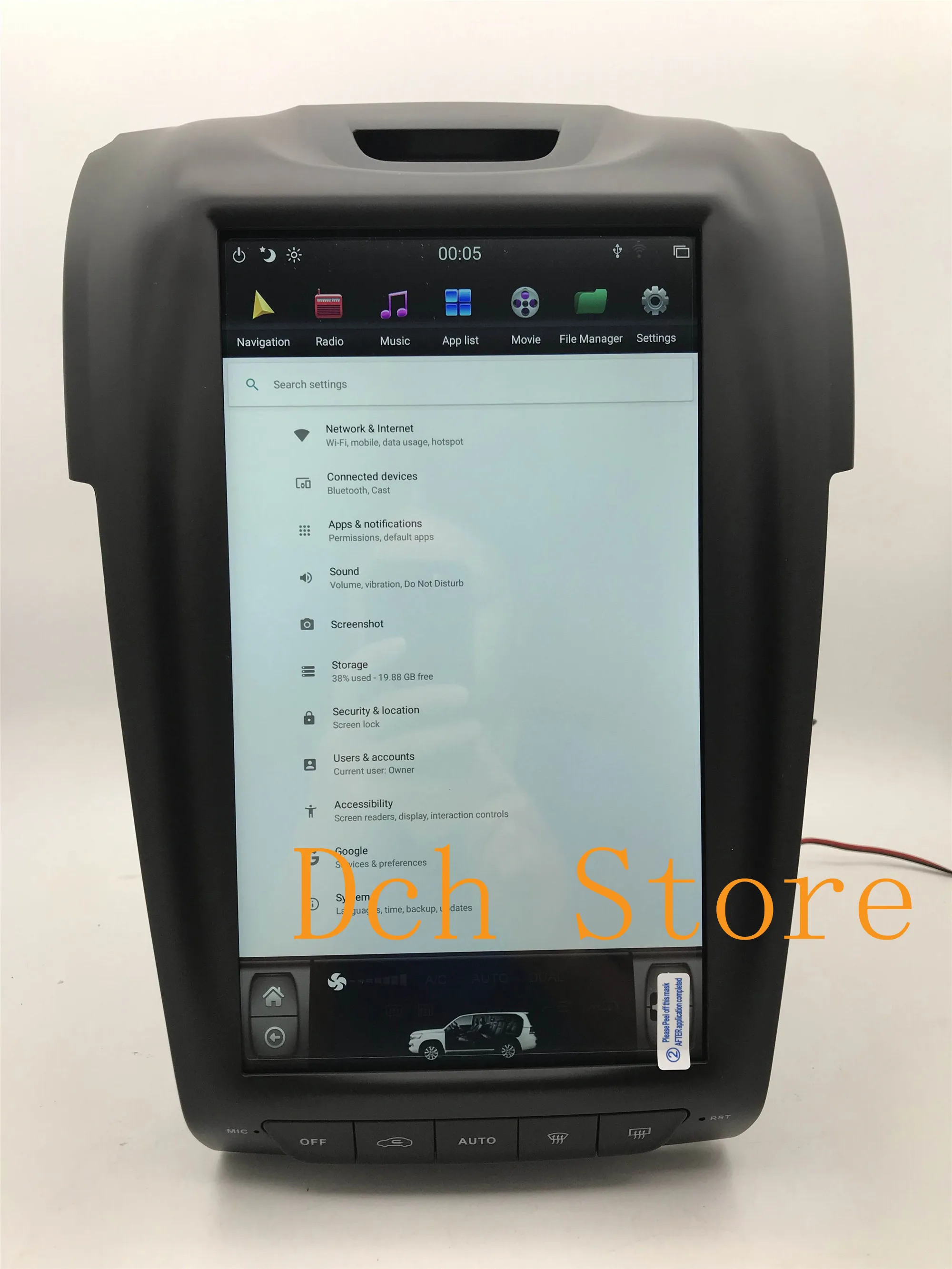 12 1 ''вертикальный tesla стиль Android 9 0 автомобильный dvd плеер GPS Navi Радио для ISUZU