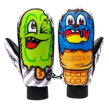 Детские лыжные перчатки унисекс, перчатки для сноуборда, водонепроницаемые зимние теплые перчатки для езды на мотоцикле, Зимние перчатки для снежной погоды, ветрозащитные перчатки