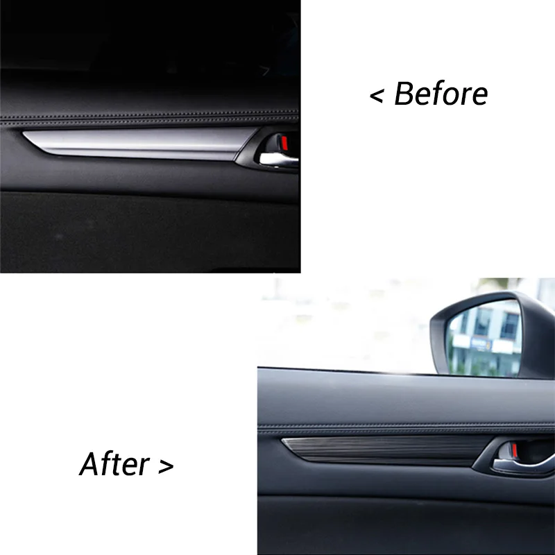 Панель крышек дверных перьев для Mazda CX5 2017 2020 KF декоративные наклейки на полосы