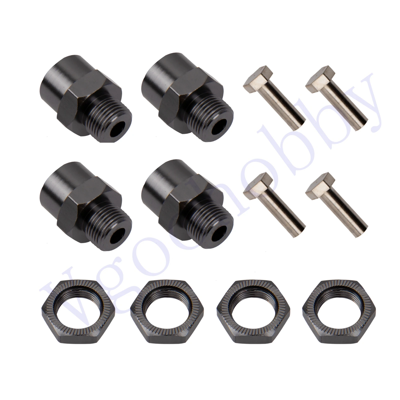 

RC12mm to 17mm Wheel Hex Drive Hub Adapter Conversion 15mm Offset Extension for 1/10 Off-Road RC Car Monster Truck