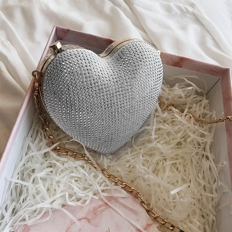 

Non-mainstream Bag Women's 2019 New Style Fashion Korean-style Chain Diamond Set Shoulder Bag Fashion Chain Shoulder Pericardial