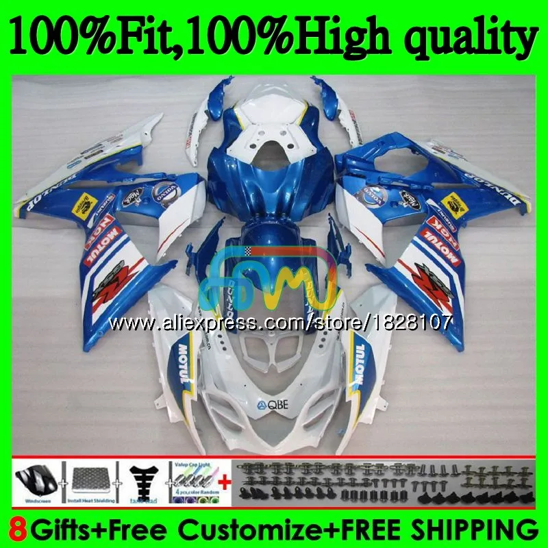 K9 для SUZUKI GSXR-1000 GSXR 1000 09, 10, 11, 12, 13, 15 и 16 44BS. 26 GSXR1000 2009 2010 2011 2012 обтекатель жемчужно-синий