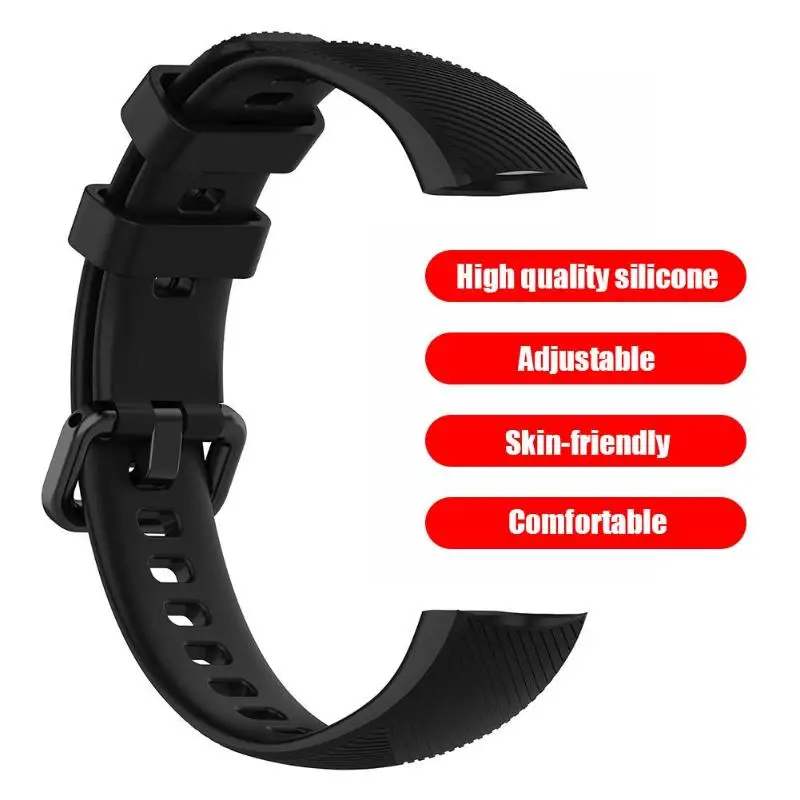 Силиконовый ремешок для Huawei Honor Band 4/5 аксессуары браслета браслет со стальной
