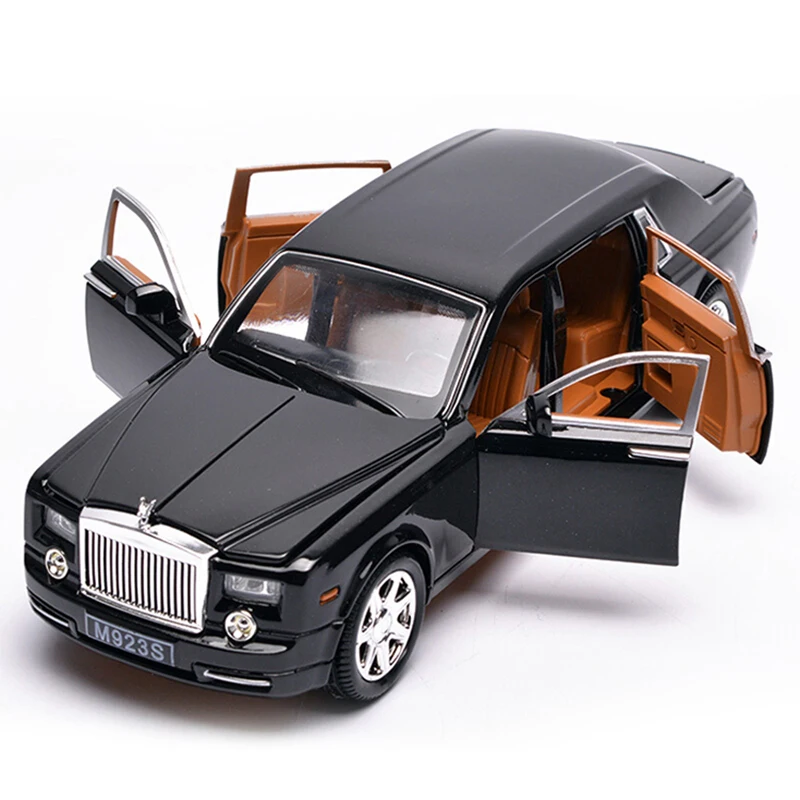 

1/24 Scale Diecast Car Metal Toy Vehicle Simulation Alloy Car Model Wheels Sound Light Pull Back Car Collection Boy Toy Car Gift