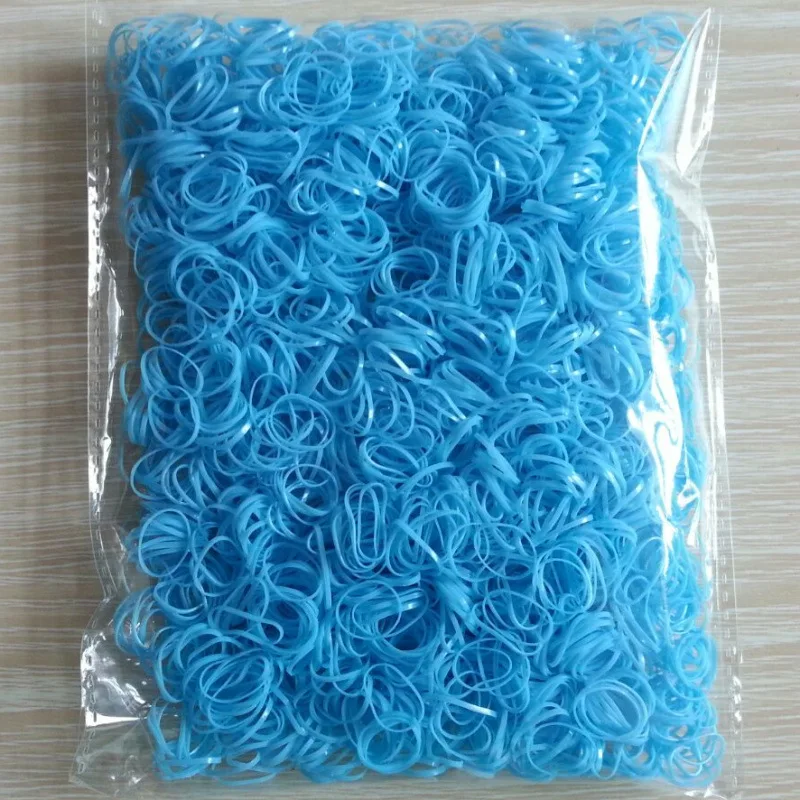 About 3000pcs/pack Candy Color Disposable Mini Elastic Rubber Bands for Girl Silicone Gum Kid Children Hair Accessories scrunchy