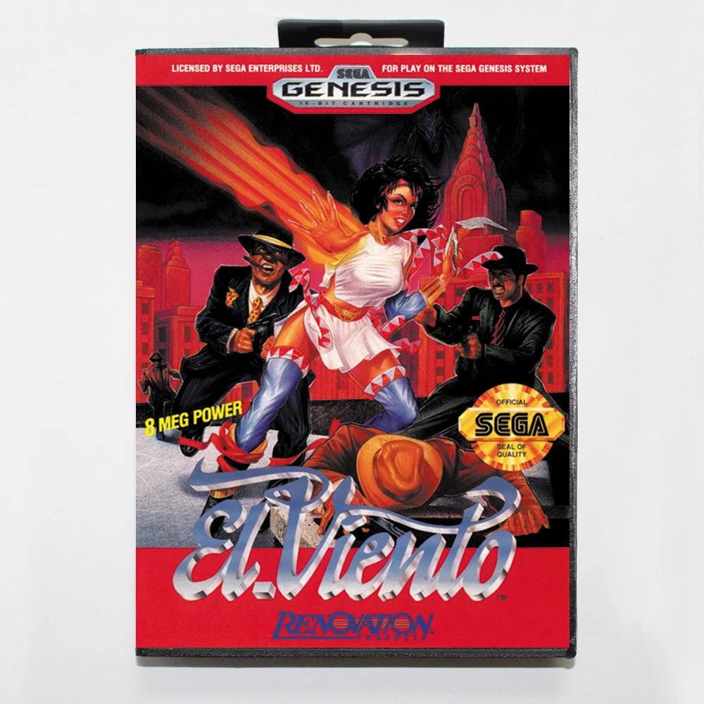 El Viento 16 бит MD игровая карта для sega Mega Drive/Genesis с розничной коробкой