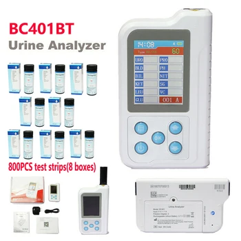 

BC401BT Handheld Digital Urine Analyzer 11 Parameters Portable 2.4'' LCD Micro USB Bluetooth Urine Tester with 800PCS Test Strip