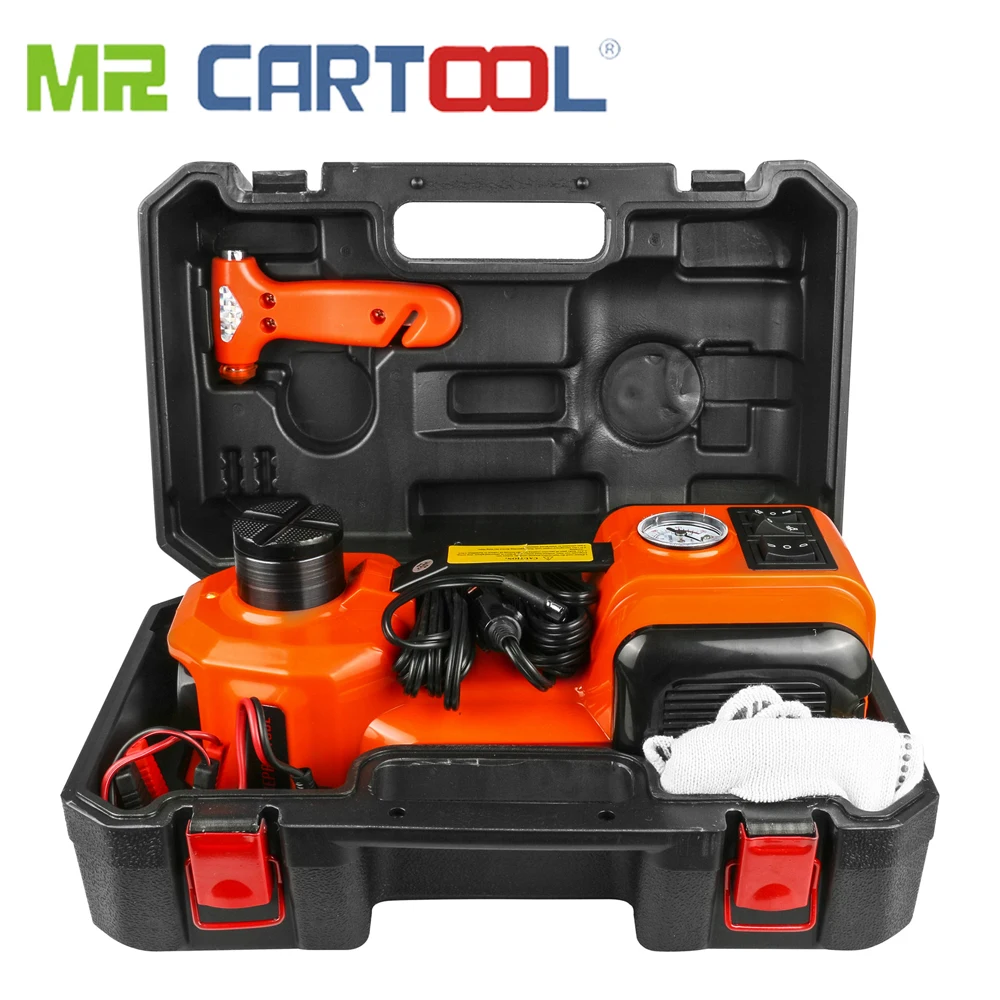 MR CARTOOL 3 в 1 12V DC 5 0 T (11023lb) Электрический гидравлический домкрат подъемный