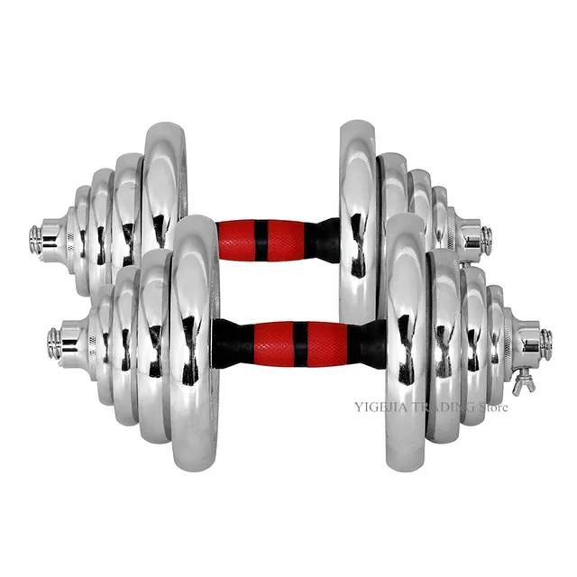 US $141.09 15KG Electroplating Dumbbell Gym Equipments Body Building Workout Fitness Electroplating Dumbbell (