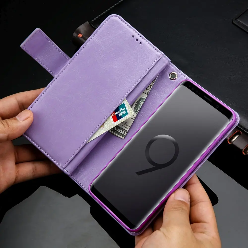 LCHULLE блестящий чехол-бумажник с откидной крышкой для samsung S7 Edge S8 S9 S10 Plus S10e Note 8 9 10 Plus сумка из искусственной кожи с отделениями для карт