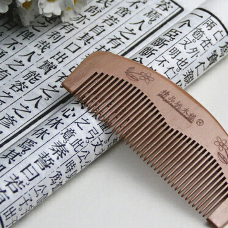 Useful 1pc Peach Wood Healthy No Static Massage Wooden Hair Comb Anti static Head Massage Hair 1 Useful 1pc Peach Wood Healthy No Static Massage Wooden Hair Comb Anti static Head Massage Hair 4