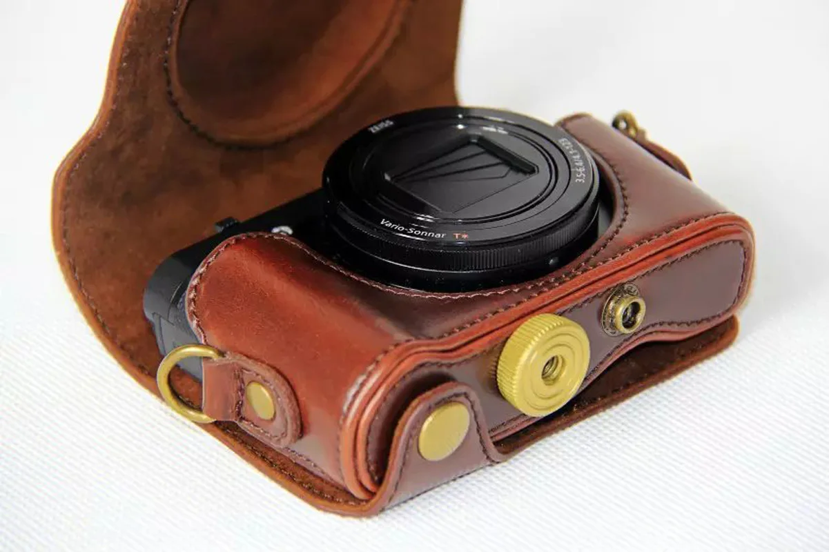 Синтетическая кожа Жесткий чехол для камеры Сумка ремешок для sony DSC-HX90V HX90 WX500 объектив и камера протектор чехол сумка анти-scrach