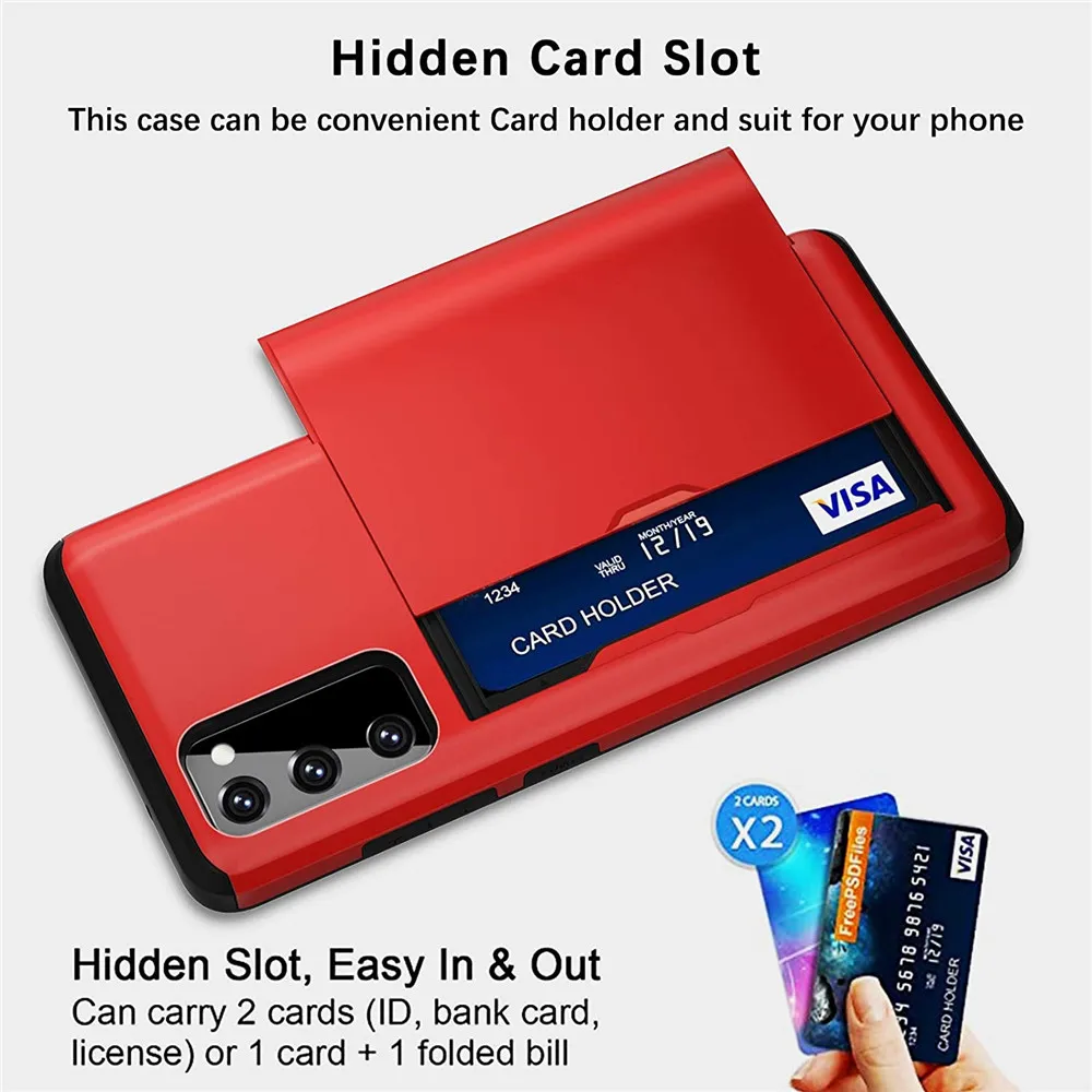 Per Samsung Galaxy S20 Fe Custodia 6.5 "Custodia Con Portacarte Per Samsung S20 Fe Paraurti Galaxy 20 Fe S20Fe Funda Coque