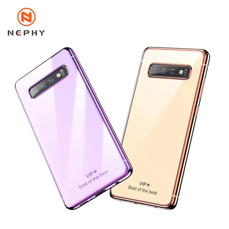 

Luxury Mirror Plating Phone Case for Samsung Galaxy S10 E S9 Plus Note9 A30 A40 A50 A70 Duos Ultra thin Soft Silicone Back cover