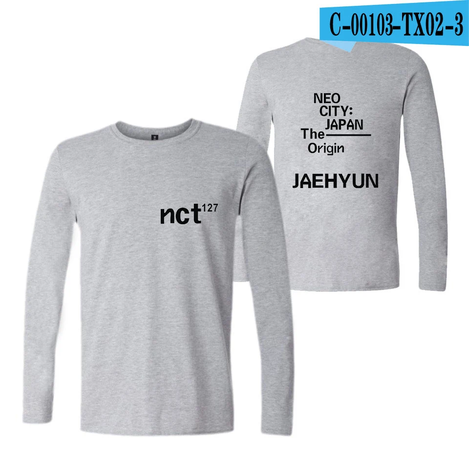 Высокое качество NCT 127 футболка Женская Хлопок модная хип-хоп футболка женская эксклюзивная Harajuku футболка с длинным рукавом Женская 4XL - Цвет: 11