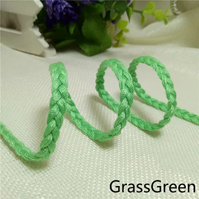 Meetee 10 м 8 мм ручное ткачество цвет веревка полиэстер 3 нити плетеные шнуры шляпа своими руками декоративная Веревка Головные уборы Аксессуары AP300