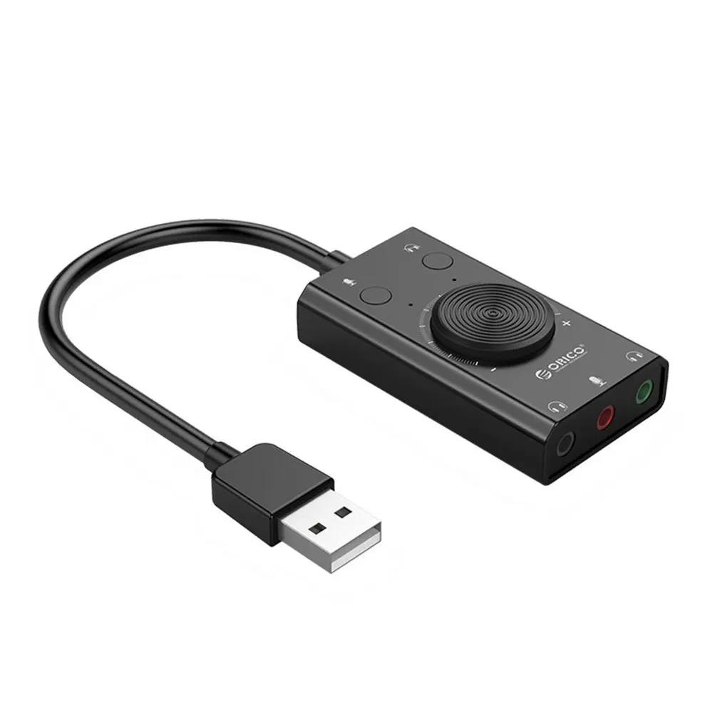 ORICO Многофункциональный USB внешняя звуковая карта адаптер 3 5 мм Джек стерео