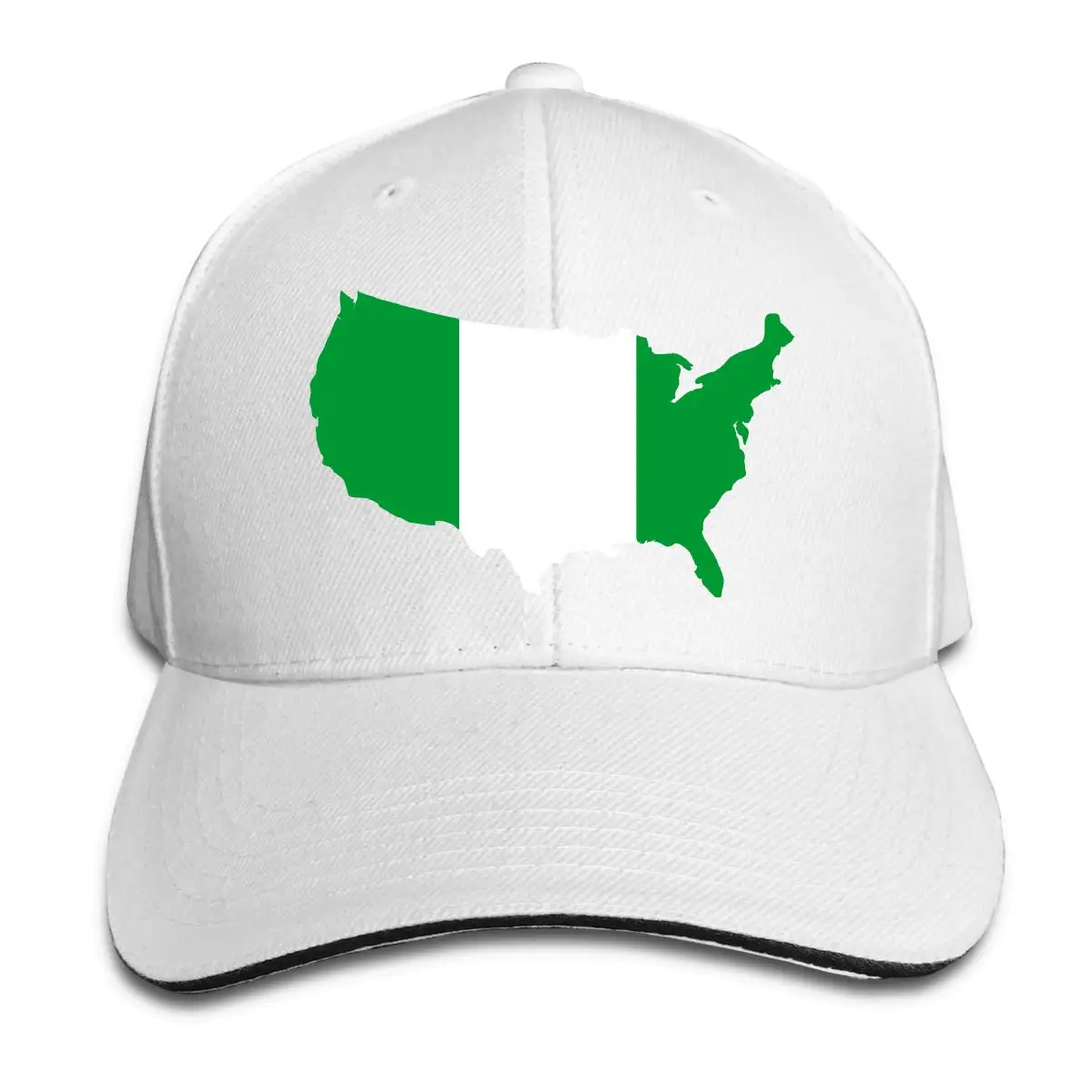 Нигерийский флаг американская карта унисекс бейсбольная Кепка Классическая Регулируемая на липучке