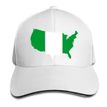 Нигерийский флаг американская карта унисекс бейсбольная Кепка Классическая Регулируемая на липучке